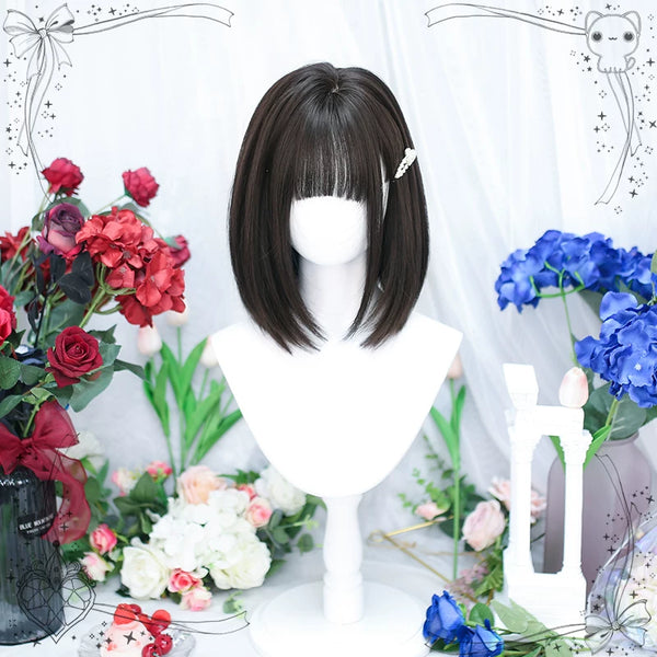 Dalao Home Pearl shoulder-length black tea wig - view 1