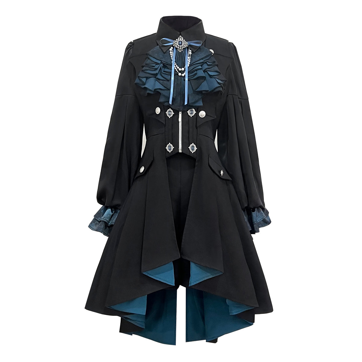 Designer's Gift - Mystique Melody - Ouji Lolita Irregular Shirt and Long Vest Set