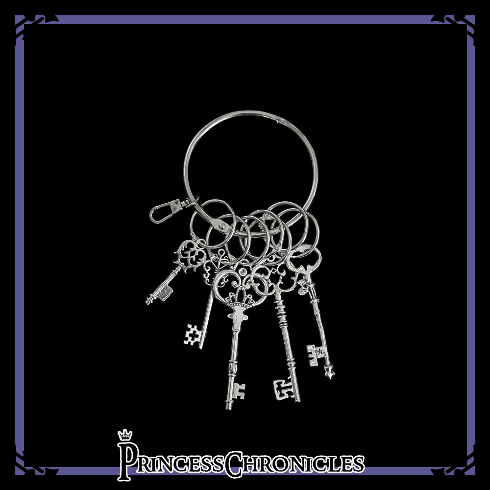 Secret Morning Paper - Vintage Lolita Silver Key Hangings silver hangings