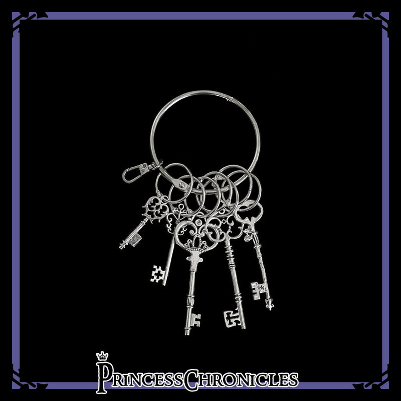 Secret Morning Paper - Vintage Lolita Silver Key Hangings silver hangings