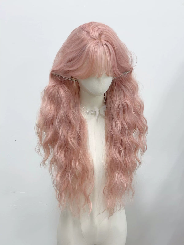 Kunkun Fish pink long wavy full wig - view 1