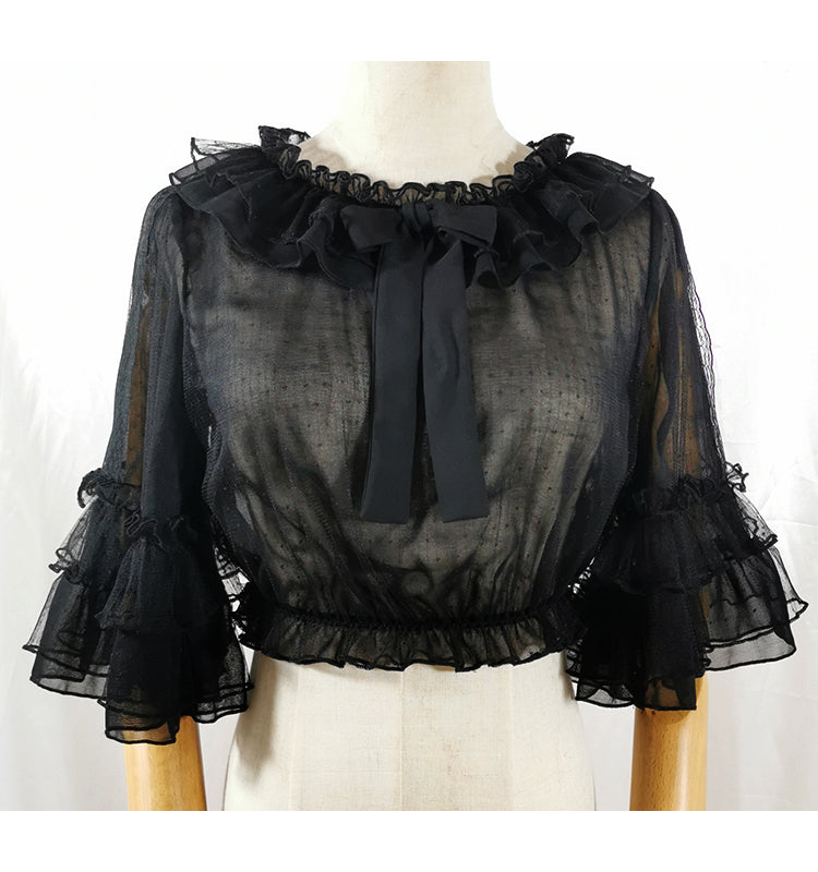 Sakurada Fawn - Princess Sleeve Chiffon Lolita - Blouse Innerwear
