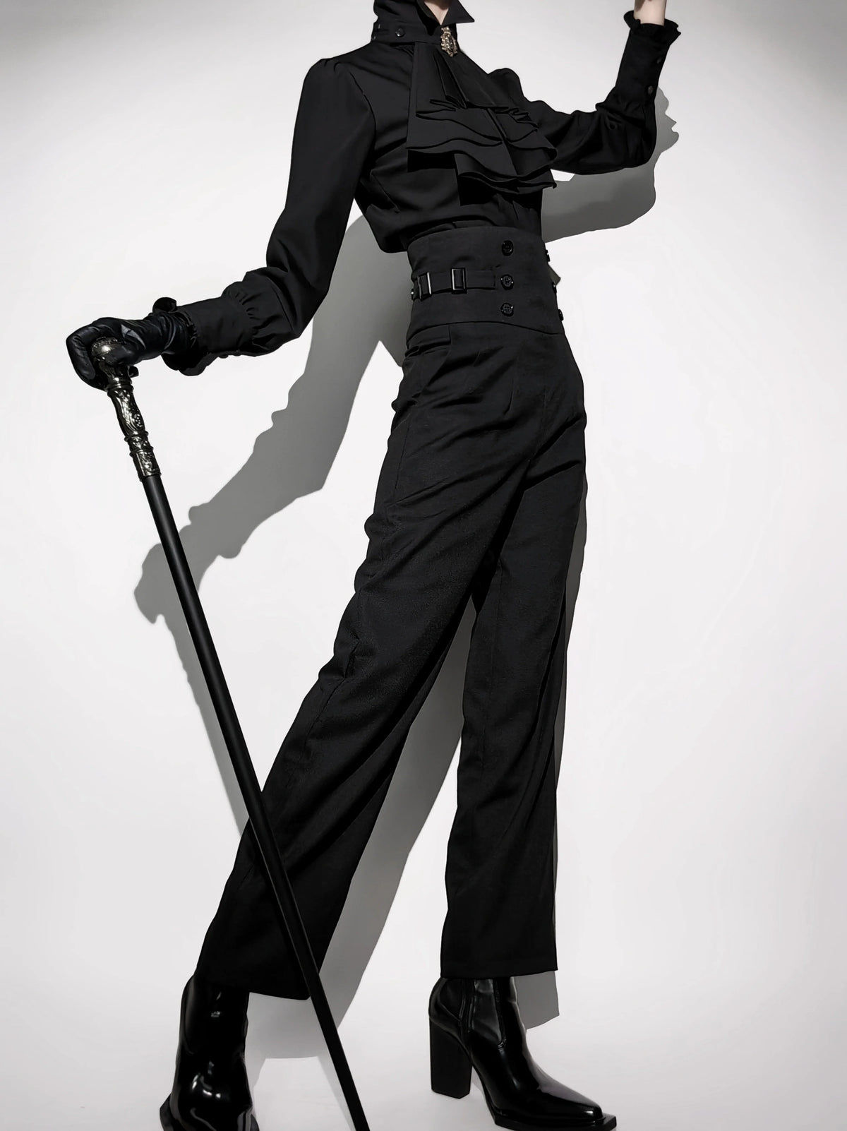 Gazing Galactic - Prince Trousers - Ouji Lolita pants with a double-button waist - product detail 6