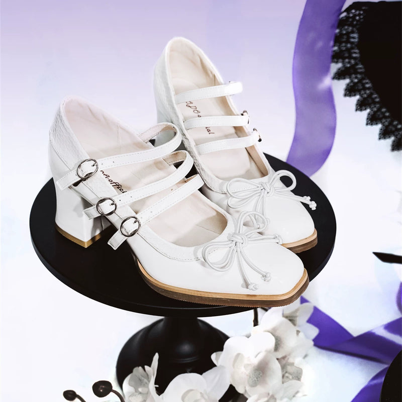 MODO Medusa Textured Gothic Lolita Heels – design details – view 5