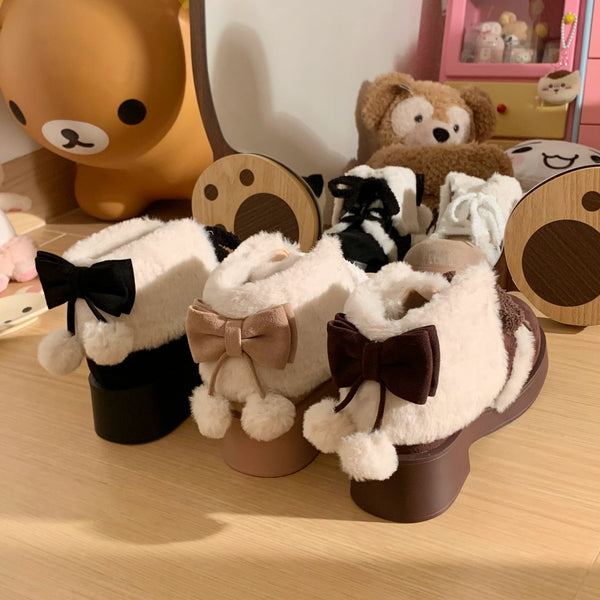 Corner Cat Snow-Paw Plush Lolita Winter Shoes — additional product view