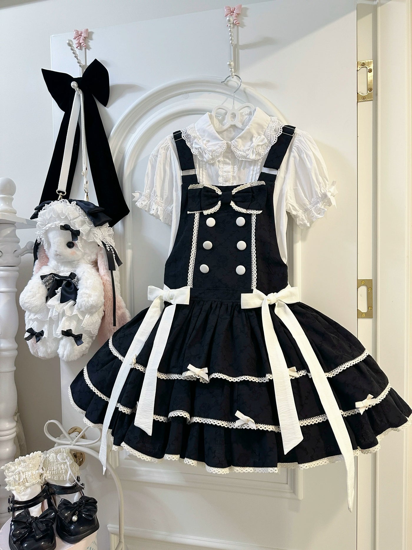 White Tea Story - Mianmian Ice - Three-tier 100% cotton lolita jumper