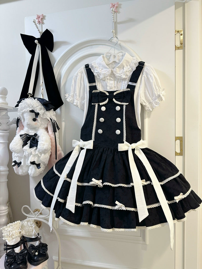 White Tea Story - Mianmian Ice - Three-tier 100% cotton lolita jumper