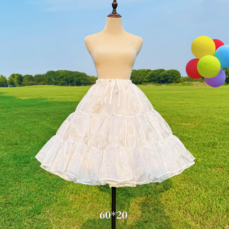 花田囍事 - 25–60cm 多蓬度 狗短飞天款 无骨软纱裙撑 - 细节图 35