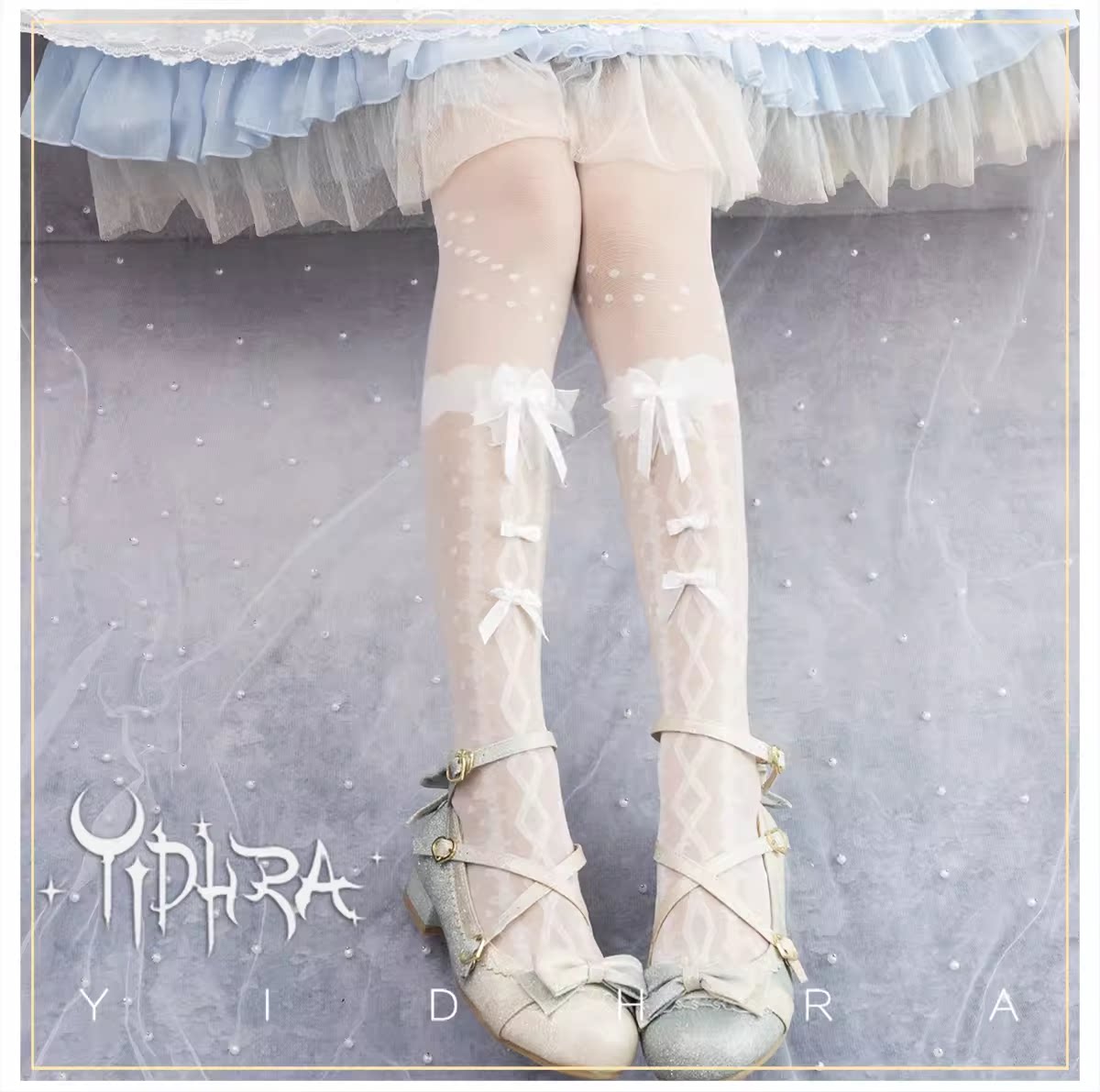 Yidhra Bridal Song Special Edition Lolita Tights – detail view 8