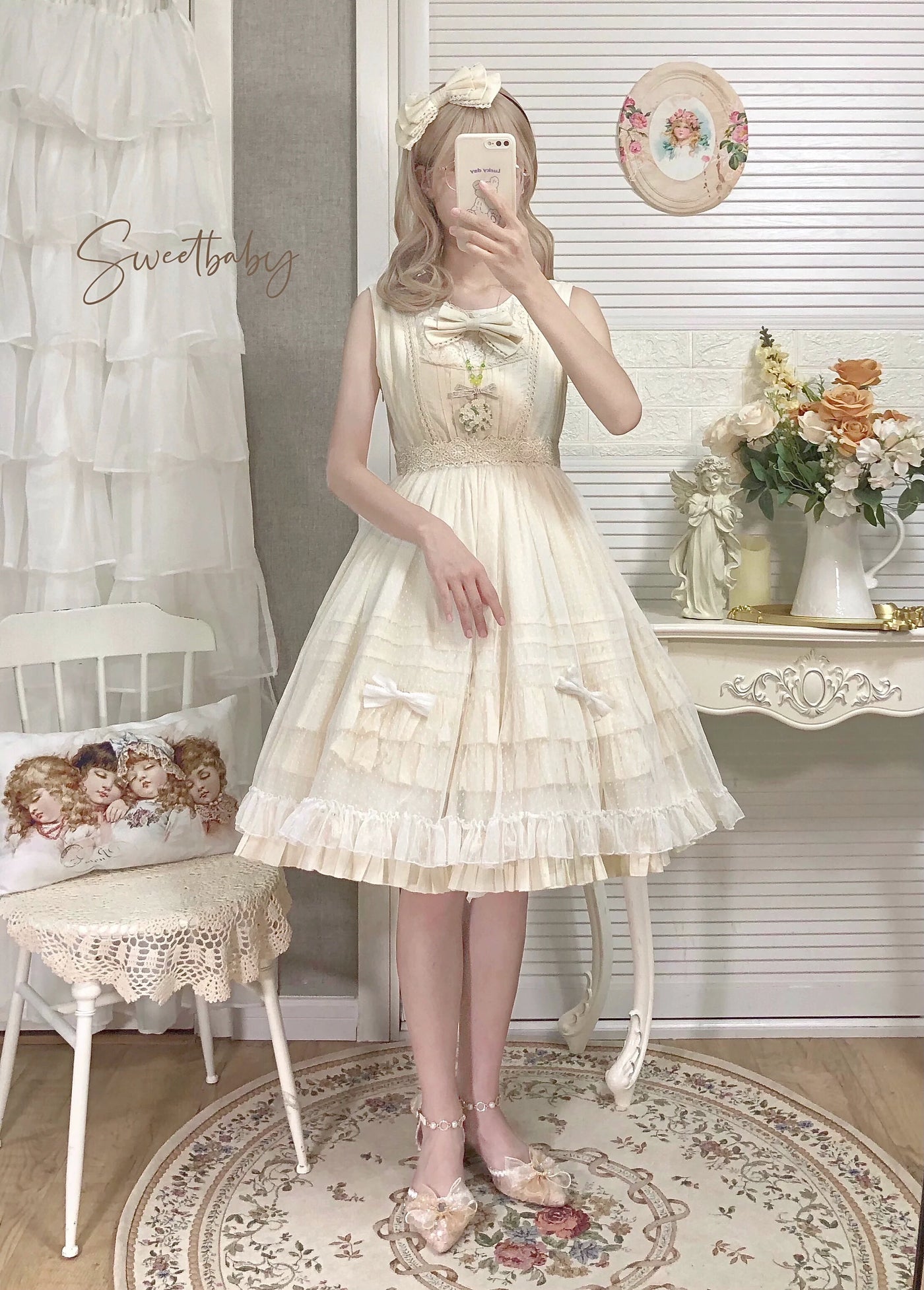 Strawberry Witch - Elegant Lolita Jumper Dress Solid - Color JSK JSK Dress