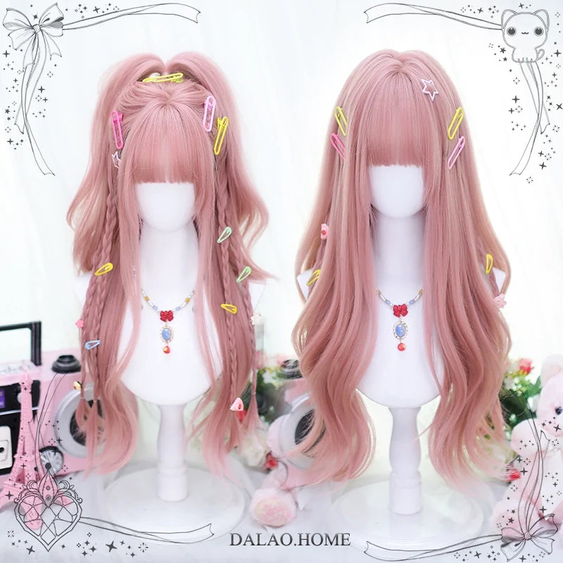 Dalao Home - Solid Lolita Wig, Long Curly - Wig