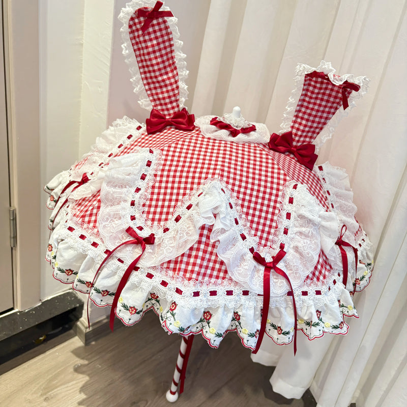 Independent Brand - Strawberry Bunny-Ear Bow Lolita Parasol - product image 3