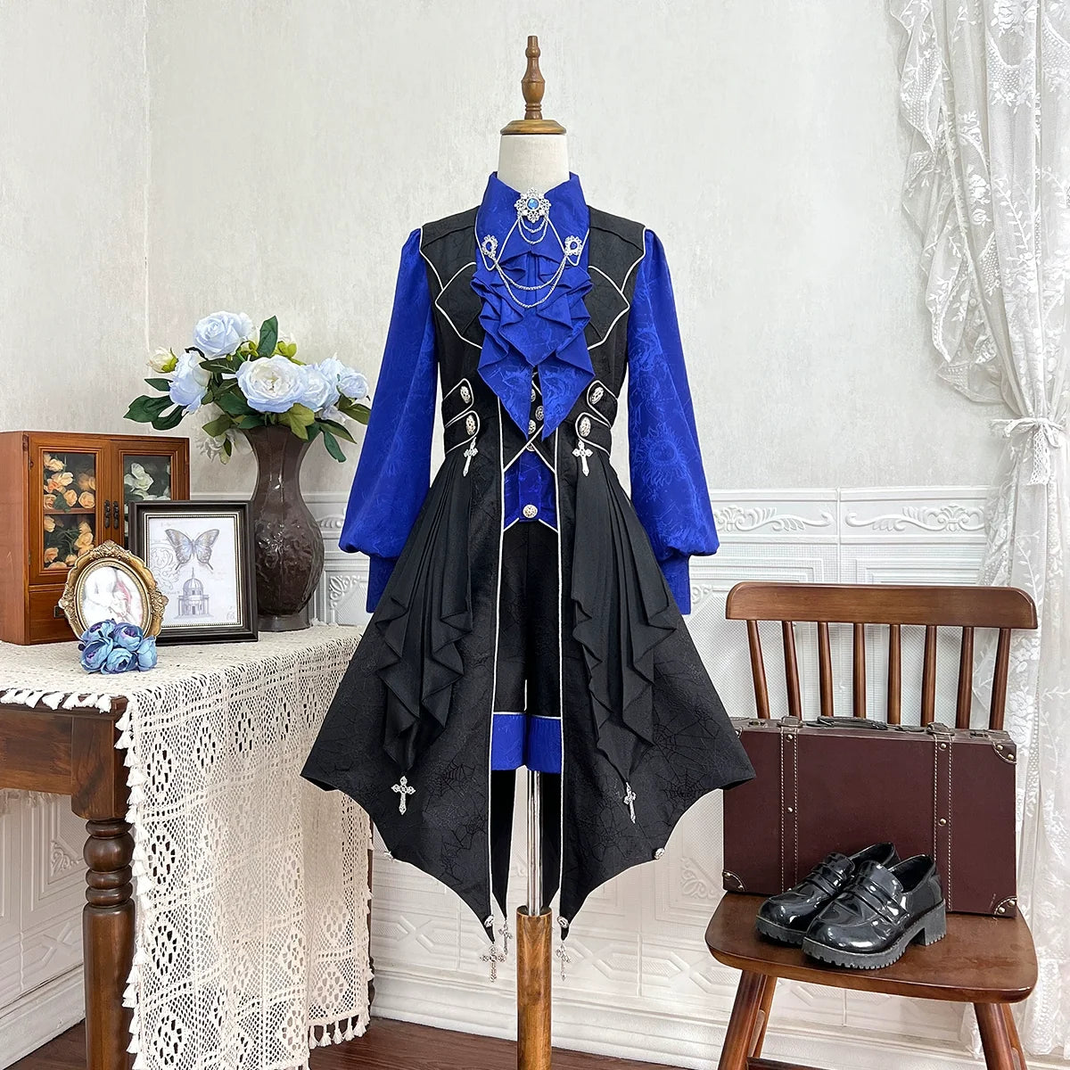 Your Princess - Knight's Code - Jacquard Ouji Fashion Vest Set, Detachable Jabot