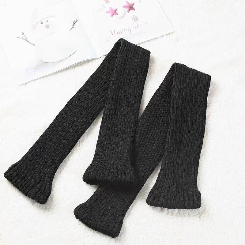 Floral Milk Cat - Star Patch - Leg Warmers with Sequin Star Details - option image