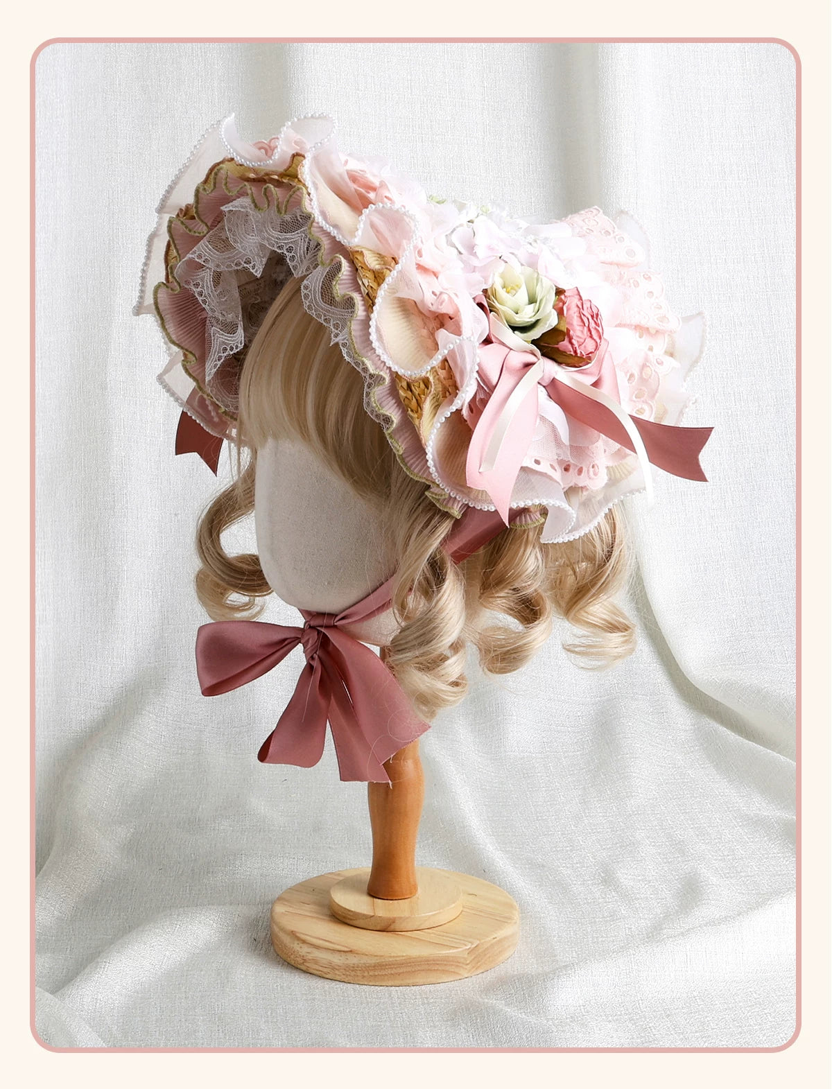 Stardust Rose - Garden Bouquet - Floral Hat and Headband Selection