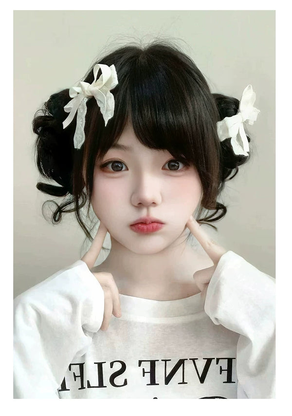 Wispy tendril bun hairpiece - view 1