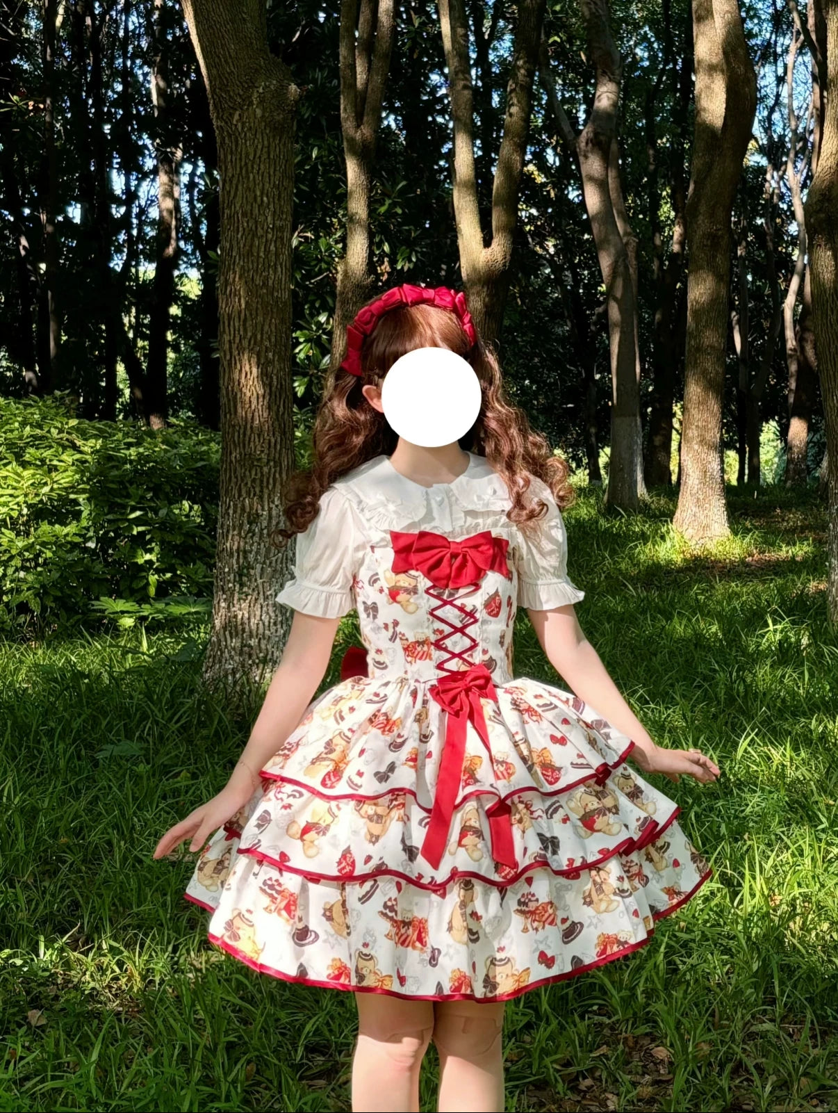 【白色】甜熊日记三段式jsk现货