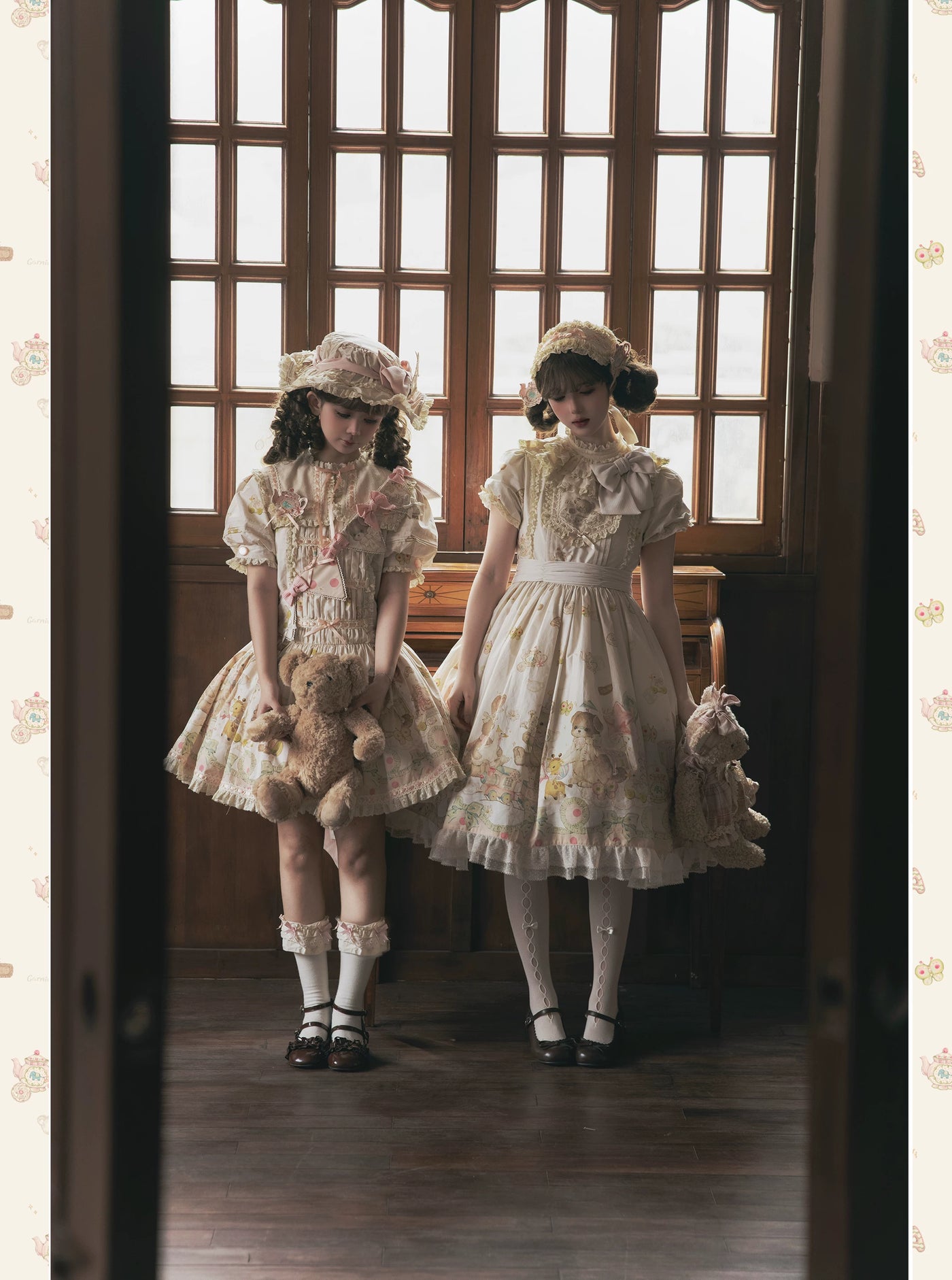 WF - Toy Box - Printed Doll-Style JSK with Pinafore and Apron Options