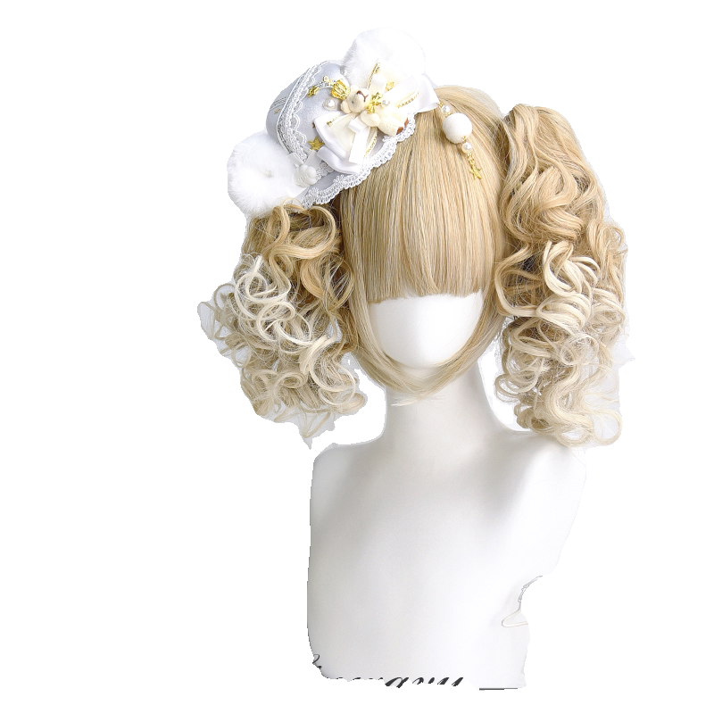 Milkshake-beige Lolita twin-tail wig - view 4