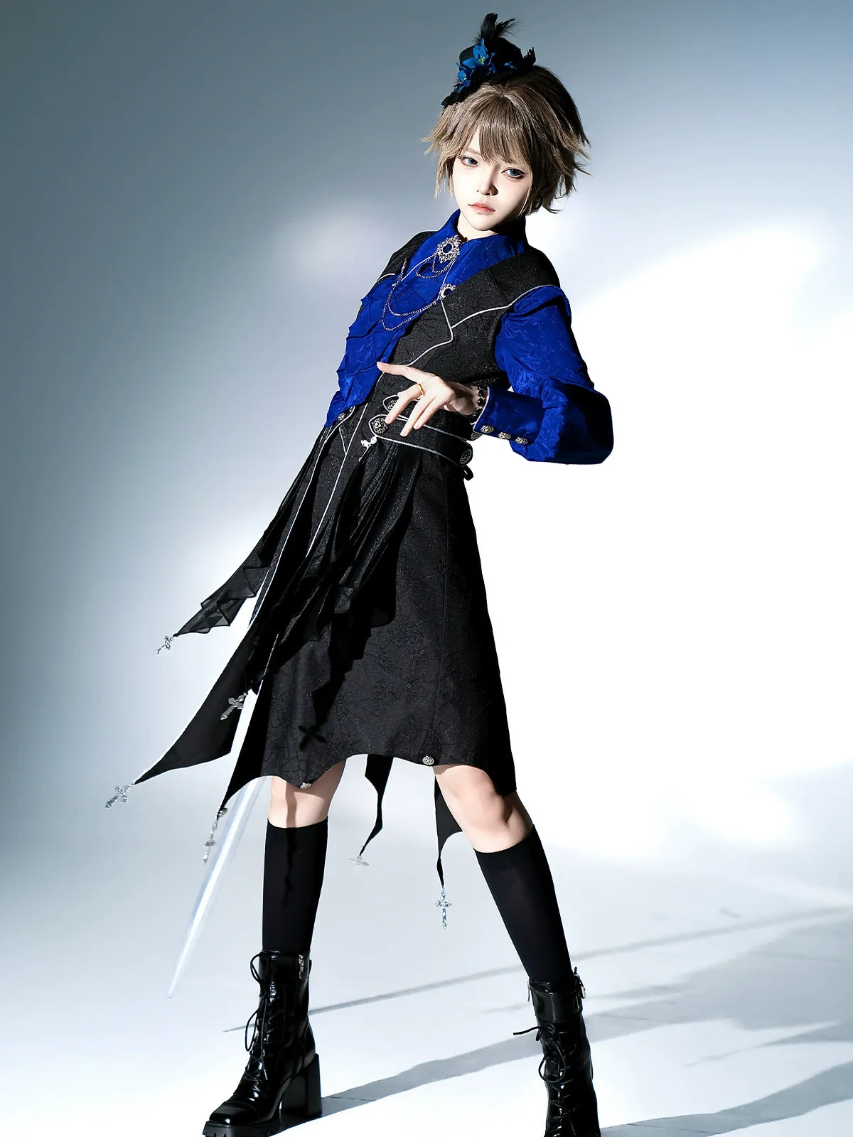 Your Princess - Knight's Code - Jacquard Ouji Fashion Vest Set, Detachable Jabot