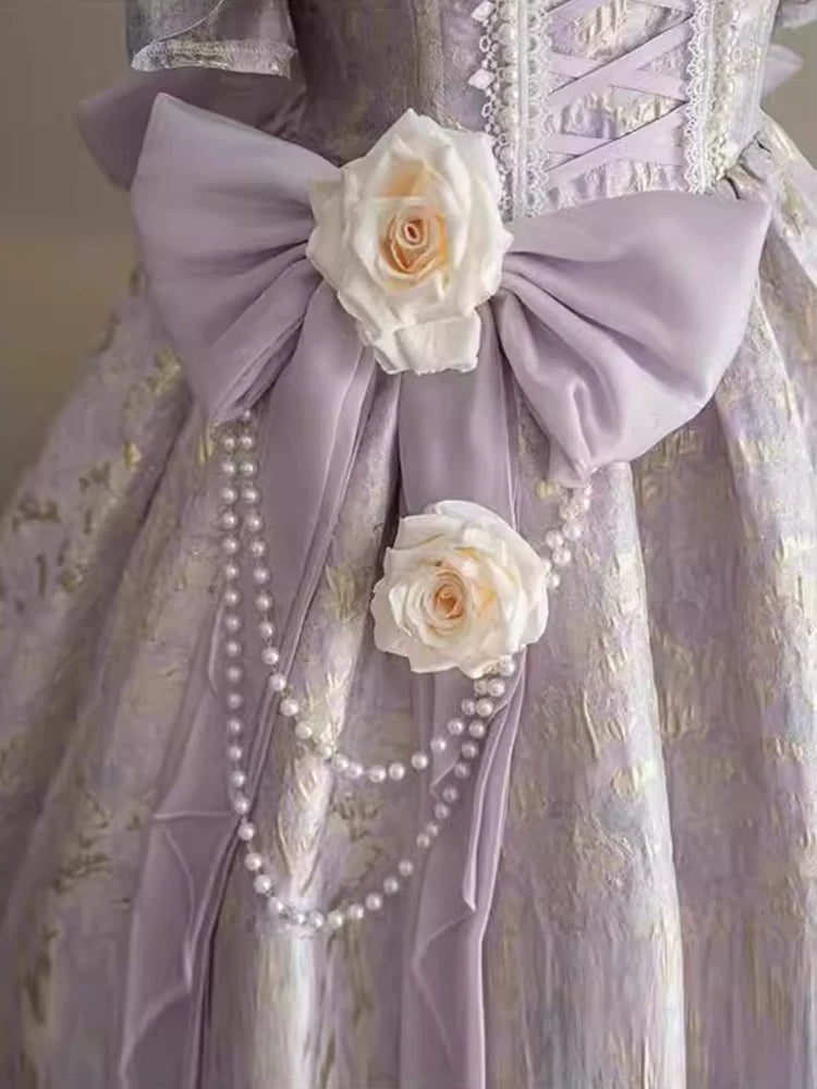 Flora Muse - Purple Lolita Formal Gown - Light purple