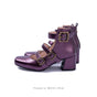 Purple - Mid Heel / 34