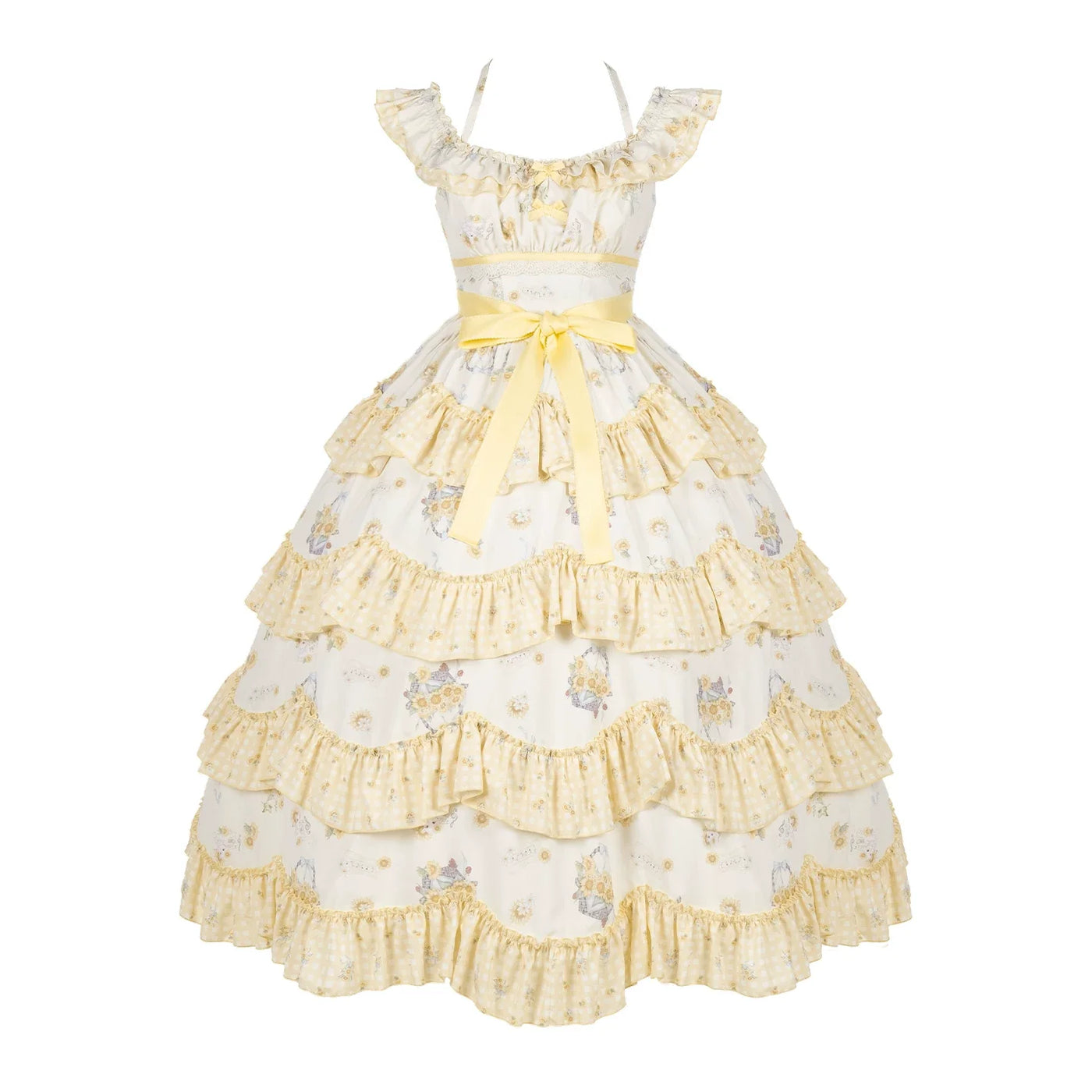 WithPUJI - Small Sunflower - Classic Lolita JSK with Sunflower Print