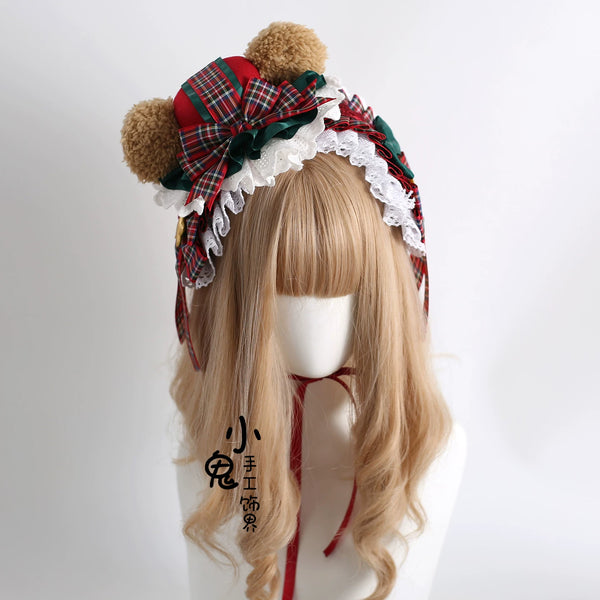 Christmas Bow Lace Lolita Headwear - Assorted Styles — additional product view