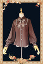 Single Item / Chocolate Drizzle Blouse - Coffee / S
