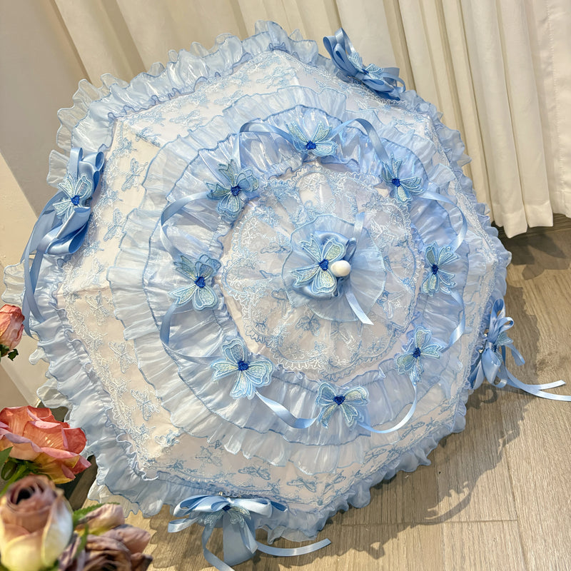 Independent Brand - Azure Promise Bow Tea-Party Lolita Parasol - product image 3
