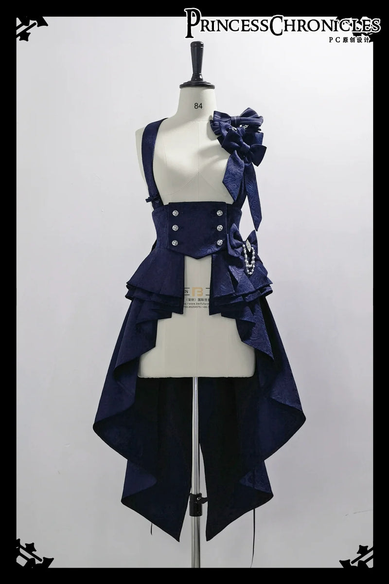 Rabbit Theater - Ouji Lolita Suspender Waistband Shorts Set Suspender Waistband Only S