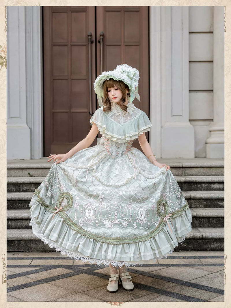 City Above Clouds - Banquet in the Clouds - OP dress with an Edwardian collar