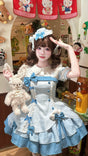 Glass Bottle Dress + Hat + Train + Leg Warmers + Top + Necklace / S