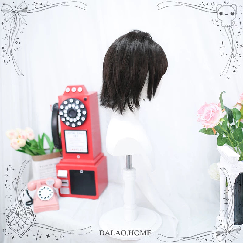 Dalao Home Ke short curly black-tea wig - view 4