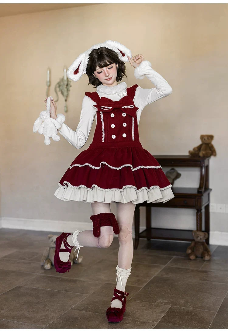 With PUJI - Snowlight of Tokamachi - Kawaii Lolita JSK, Animal Ear Headband