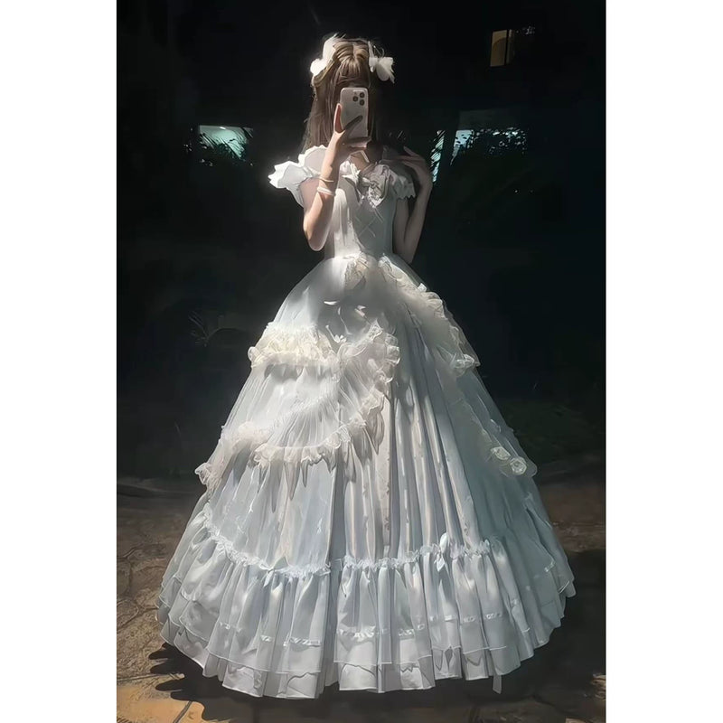 Emoji Dream - Sweet Lolita Ballgown - Pink floor-length formal Lolita