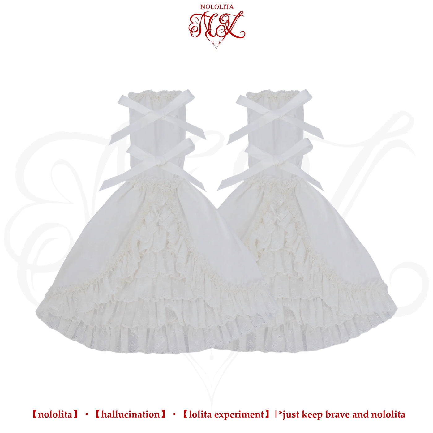 Nololita - Nightingale - Doll-Collar Blouse with Sleeve, Bow Tie and Lace Sock Options - option image