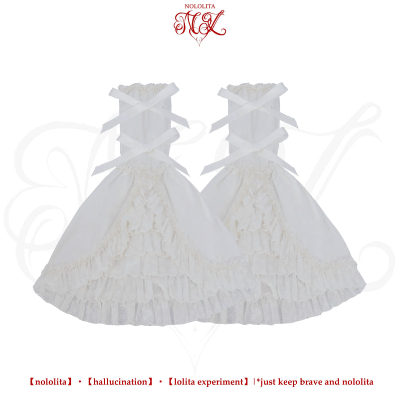 Nololita - Nightingale - Doll-Collar Blouse with Sleeve, Bow Tie and Lace Sock Options - option image
