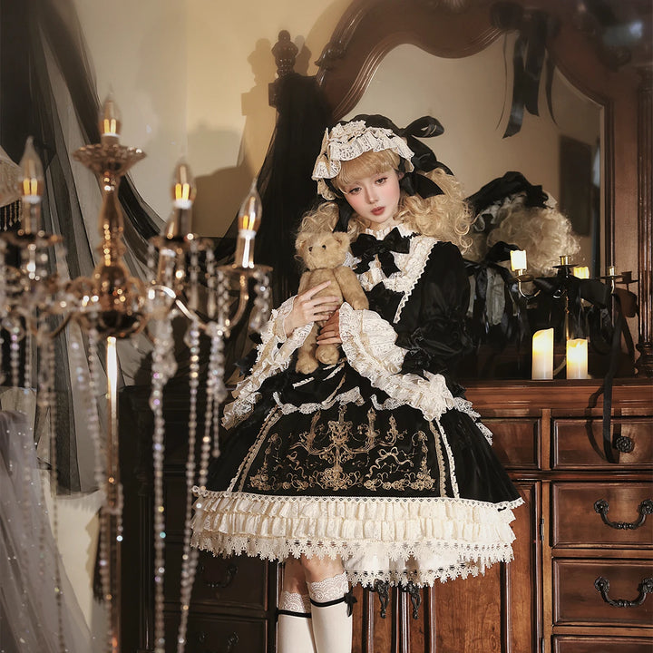 Thorn Rose - Candle Doll - Gothic Lolita OP, JSK & Bonnets