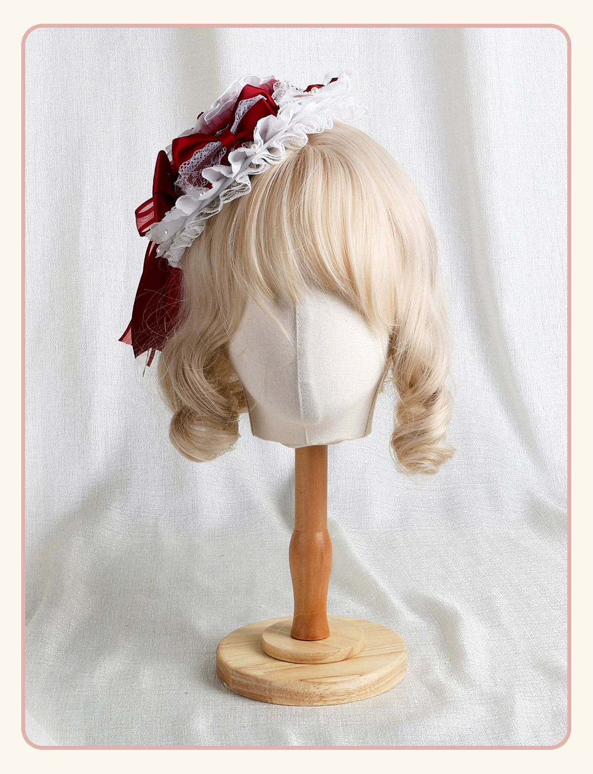 Stardust Rose - Rose Bow Collection - Headwear with red rose motifs