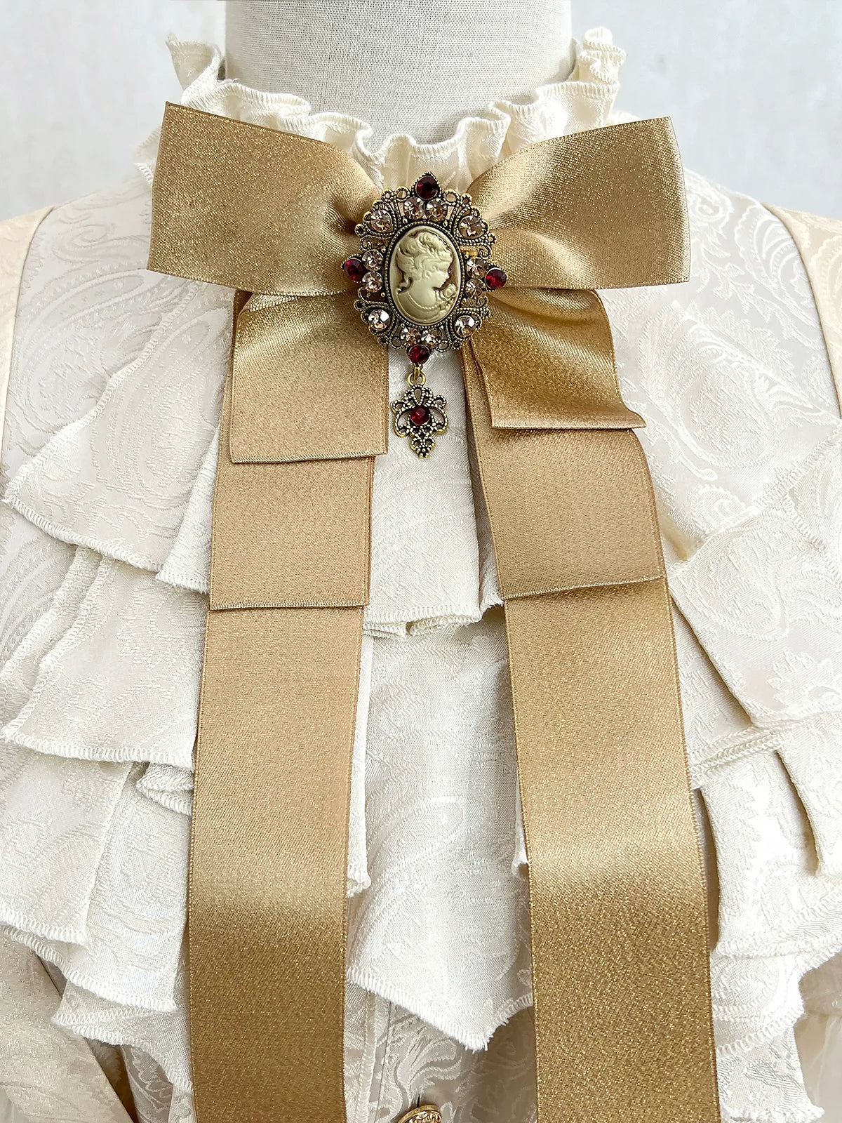 Designer's Gift - Ouji Lolita Suspender Shorts & - Jacquard Shirt Innerwear