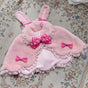 One Size / Light pink cape + strong pink bow