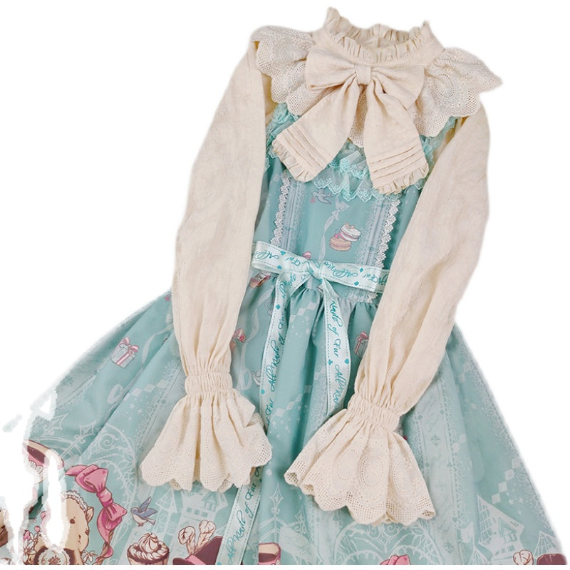 Sakurada Fawn - Plus Size Lolita Cotton Blouse - Innerwear
