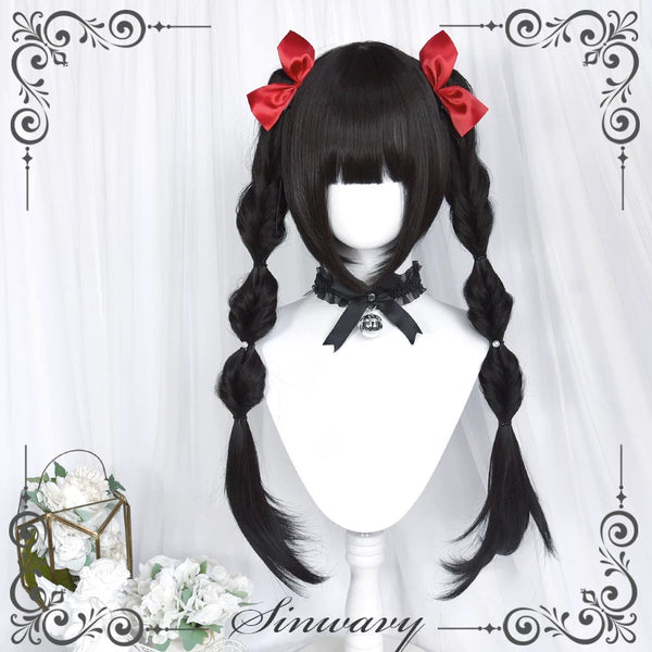 70cm detachable twin ponytail wig - view 1