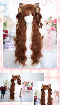 Dalao Home - Zhuoyan - long curly orange-brown full wig - Zhuoyan Orange Brown