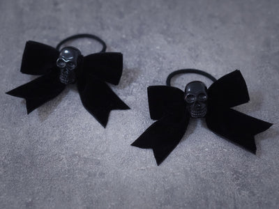 Strange Sugar - Gothic Headdress - Hallowen Skull Bat Hairclip Headwear