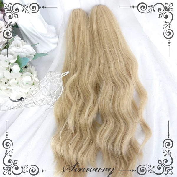 Platinum-blonde Lolita twin-tail wig - view 1