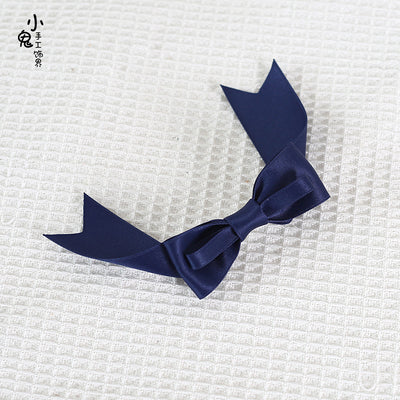 Xiaogui - Kawaii J-fashion Lolita Bow Clip dark blue 1pcs only