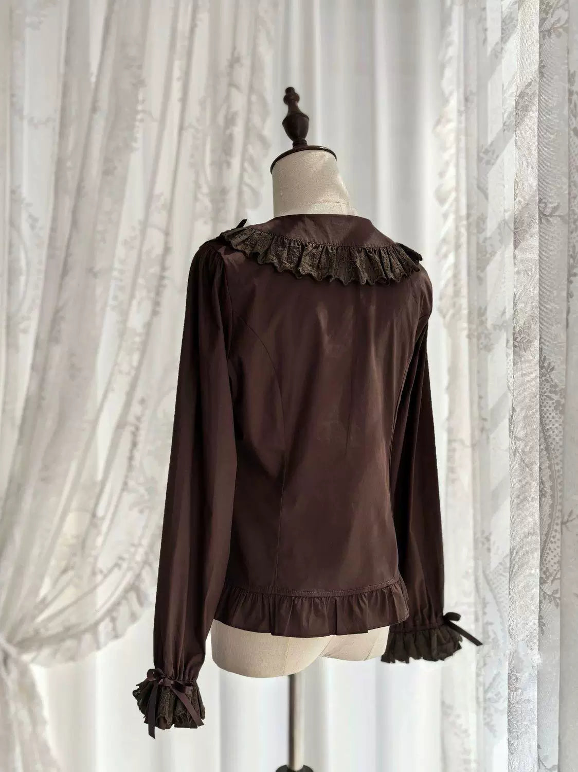 Sweetheart Dream Machine - Doll Ruffle - Long-Sleeve Lolita Blouse with Layered Collar Ruffles