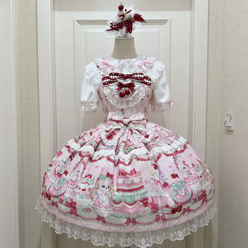 Hanguliang Cherry Bake Cherry JSK Dress
